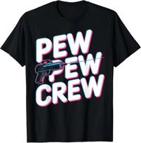 Group Laser Tag Player Crew Laser Tag T-Shirt L pink