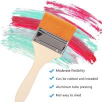 4 Pcs Paint Brush For Varnishes Acrylic Painting gray