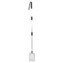Extendable Cat Litter Scoop Long Handle Detachable Anti Stick Stainless Steel Kitty Litter Scooper Shovel white