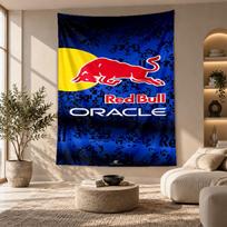 Decorative Tapestry,Red Bull Racing Printed Wall Art, Lightweight Wall Hanging For Bedroom Background 150cmx200cm