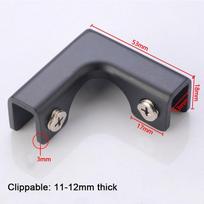 New Aluminum Alloy Angle Corner Code Reinforcement L-type Glass Clip T-cross Hardware Corner Guard Glass