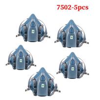 7501 7502 7503 NIOSH Respiratoriaus Kaukė Apsauginė Kaukė Pramoninė Dažymo Purškimo Dulkių Dujų Kaukė Cheminė Pusiau Veido Daugkartinio Naudojimo Kaukė