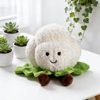 35cm Cute Mushroom Vegetable Plush Toy,Soft Carrot Broccoli Onion Corn Pumpkin Stuffed Pillow,Kawaii Plant Dolls Gifts for Kids 30cm-35cm white
