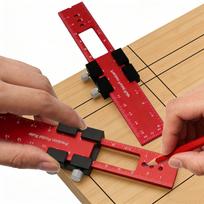Metal Slide Stop Woodworking Marking Ruler Precision Pocket Rule, 300mm Measuring Working Scribing Measure Tools Metric Inch 160mm