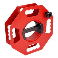 Manual Cable Winder for Extension Cord Control, Carry-Friendly Storage Body with Layered Wrap Guidance Flow Tasks raudona