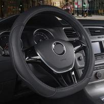 Car Steering Wheel Cover For Volkswagen VW Jetta / Tiguan / Caddy IV 2015 2016 2017  2018    D Shape Steering Wheel Black Thread