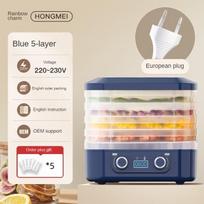 Maža džiovintų vaisių mašina namų automatinė vaisinė mėsa daržovių maisto džiovykla Britų taisyklės Europos 【European Standard】Bl white
