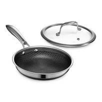 HexClad Hybrid Nonstick Fry Pan [20cm] - Black gray