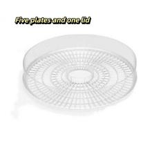 5 Trays Food Dehydrator Machine Stackable Trays Electric Dehydrating Machine  Seafood K white