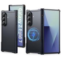 Eary for Samsung Galaxy Z Fold 7 Phone Case for Magsafe Aluminum Metal Cover Frameless Simple Bumper Shockproof Protection Shell Aluminum Metal&Galaxy Z Fold7 gray