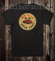 Hot Rod T Shirt Drag Race Racing Ben Pilla Speed Shop Philadelphia PA 4XL beige