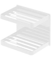 Yamazaki Jitsugyo 3809 Magnetinis vonios muilo padėklas, 2 pakopų, baltas, apytiksl.. P12 x G8,5 x A10cm Bokštas Muilinė Vonios Kambario Laikymo Priemonė white