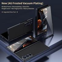 For Samsung Galaxy Z Fold SE(Slim)  AG Matte Vacuum Plating Hinge Full Protective Glass Front Film Drop Resistant Phone Case For  Z Fold SE Slim