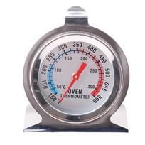 Mini Stainless Steel Oven Thermometer Barbecue BBQ Temperature Gauge for Home Kitchen Cooking 50 300℃ 100 600℉ gray