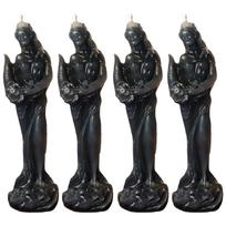 Goddess Fortuna Figure Candle Hecate Jyotish Mystic Mall Decorative Soy Blend Wax Candle "Pack-Of-4" juoda