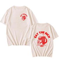 Summer Doner Kebab Eat The Rich Funny T Shirts Man_Woman Plus Size Streetwear Casual Short Sleeve Round Neck Summer T-Shirt Male XL juoda