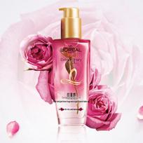 L'Oréal Elvive Extraordinary Oil French Rose Hair Treatment pink