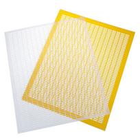 Plastikinis avilio išvarytuvas Baltas/Geltonas 8-10 rėmams, Įvairių dydžių bičių laikymo įrankis 506x353mm Excluder beige