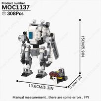 MOOXI Movie Game Robot Mecha Tank Model MOC Bricks Creative DIY Assembled Building Blocks Compatible With Figure Collection Toys