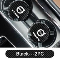 Odinės automobilinės padėkliukai vandens puodeliams Neslystančios vandeniui atsparios pagalvėlės Kilimėlis Volvo Xc60 Xc90 V40 V60 S60 V50 V90 S80 C40 XC40 V70 XC70 C30 gray