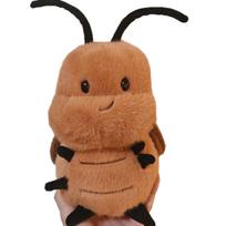 Cute and smirky Xiaoqiang plush doll big cockroach doll creative rag doll toy funny ugly cute doll 20cm brown