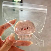 Taba Squishy Jellyfish Kawaii Stress Relieving Sensory Fidget Toys For Anxiety&Relaxation Desk Accessory rožinė