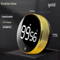 Rotating Magnetic Kitchen Timer for Baking & Learning black