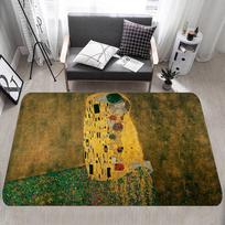 Gustav Klimt Pabučiavimas Grindų kilimėlis Stačiakampis Neslystantis Namų Minkštas Vonios kilimėlis Priekinės durys Vidaus Lauko kilimėlis Sveikinimo Durų kilimėlis 80x160cm
