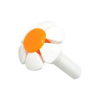 1 Pc Fountain Replacement Flower Nozzle for Pet Dog Fountain Automatic Drinking Water Dispenser Accessories High Quality Practical Daily Use orange
