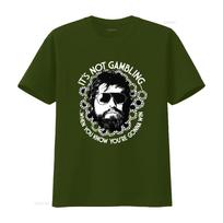 2011 Unisexs The Hangover Alan Movie Promo T Shirt Its Not Gambling Design Long S Vintage Washed Casual Soft Graphic Breathable M black