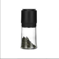ZISHI Manual Glass Spice Grinder Set black
