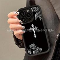 Vintage Cross for iPhone Apple 17promax/16/15/14/13/12/11 Takahu Phone Case iPhone 17ProMax beige