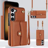 Rankinis dirželis, crossbody telefono dėklas Samsung Galaxy S24 FE S25 Ultra S23 S22 S21 Plus A16 A15 A35 A55 A14 A54 A53 piniginė, kortelių H Galaxy S23 Plus
