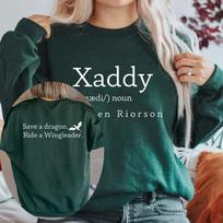 Xaddy marškinėliai Xaden Ketvirtas sparnas Geležinis liepsnas Džemperis Xaden Basgiath Karo koledžas Džemperis Unisex Džemperis Rideris Gatvės drabužiai M gray