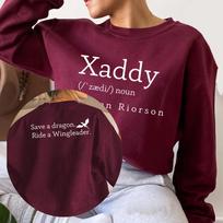 Xaddy marškinėliai Xaden Ketvirtas sparnas Geležinis liepsnas Džemperis Xaden Basgiath Karo koledžas Džemperis Unisex Džemperis Rideris Gatvės drabužiai S bordinė