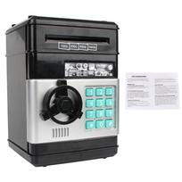 Elektroninis slaptažodis Pinigų dėžutės kodas Raktų užraktas Piggy Bank Mini Seifas Monetos Pinigų taupymas Pinigų dėžutė Skaitiklis Namų dekoras Dovana vaikui Automatinis black