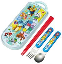 Skater Bento Chopsticks Trio Set Paw Patrol 26 Boys Children's (Chopsticks, Spoon, Fork) 16.5cm TACC2-A red