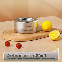 Chixing Stainless Steel Thermal Bento Lunch Box brown