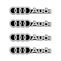 3d Metal Car Audio Sticker Sound Speaker Label Emblem  Accessories black