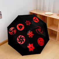 1Pc Naruto Hinata's Bond Automatic Umbrella - Suitable Travel Outdoor Portable Umbrella Birthday Gift Daily Essentials black