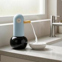 Yellow Duck Soap Dispenser ElectricPowered Automatic Washroom Accessory gray