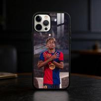 Sportinis L-Lamine Y-Yamal STAR telefono dėklas, skirtas iPhone 17,16,15,14,13,12,Plus,Pro,Max, su magnetiniu belaidžiu įkrovimu iPhone12