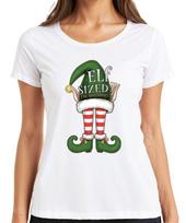 Elf Sized Im Not Short Funny Christmas Elves Striped Green Unisexs Tshirt 4XL beige