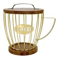 Practical Coffee Storage Basket Large Capacity Coffee Pods Organizer Espressos Pods Dispense for Kitchen Countertop auksas