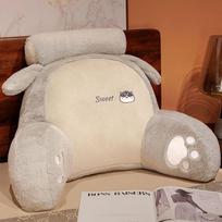 Didelė atlošo pagalvė Juosmens atrama pagalvė trikampė skaitymo pagalvė Minkšta galvūgalio pagalvėlė Galima išardyti išskalbtame biure small size pillow beige