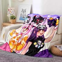 APHMAU sofos antklodė Svetainės miegamojo lova Biuro automobilio antklodė Vaikų dovana Britanijos dienos dovana Size: 75*100cm, Weight: 230 GSM