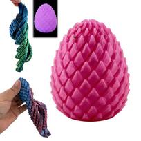 3D spausdintas drakono kiaušinio streso žaislas, lankstus, tempomas, sensorinis Fidget žaislas, deformuojamas drakono kiaušinis, dovana vaikams ir suaugusiems Fidgets