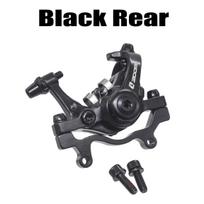 ZOOM Aluminum Alloy MTB bicycle Disc Brake Mountain Road MTB Bike Mechanical Caliper Disc Brakes Cycling Double Brake DB680 Black Rear