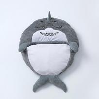 Cartoon Shark Owl Unicorn Panda Pattern Foldable Flannel Sleeping Bag For Children Great White,160x60cm