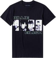 Billie Eilish collage graphic black T-shirt M white